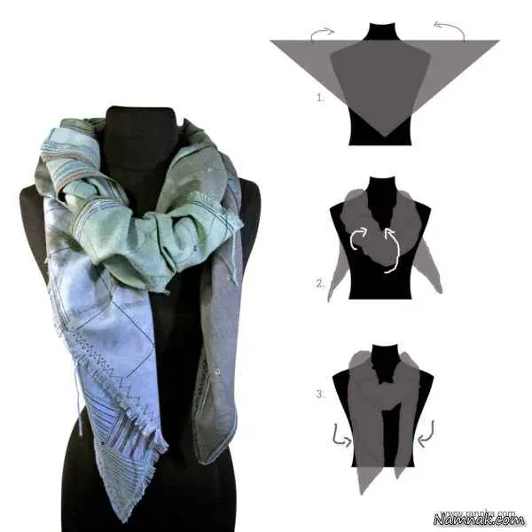 بستن شال و روسری